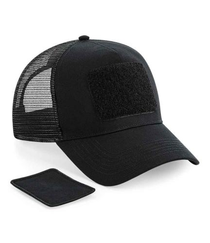 Beechfield Patch Snapback Trucker Cap - BLK - ONE